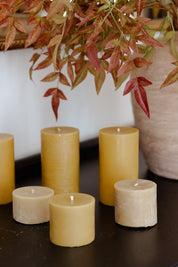 Pure Beeswax Pillars