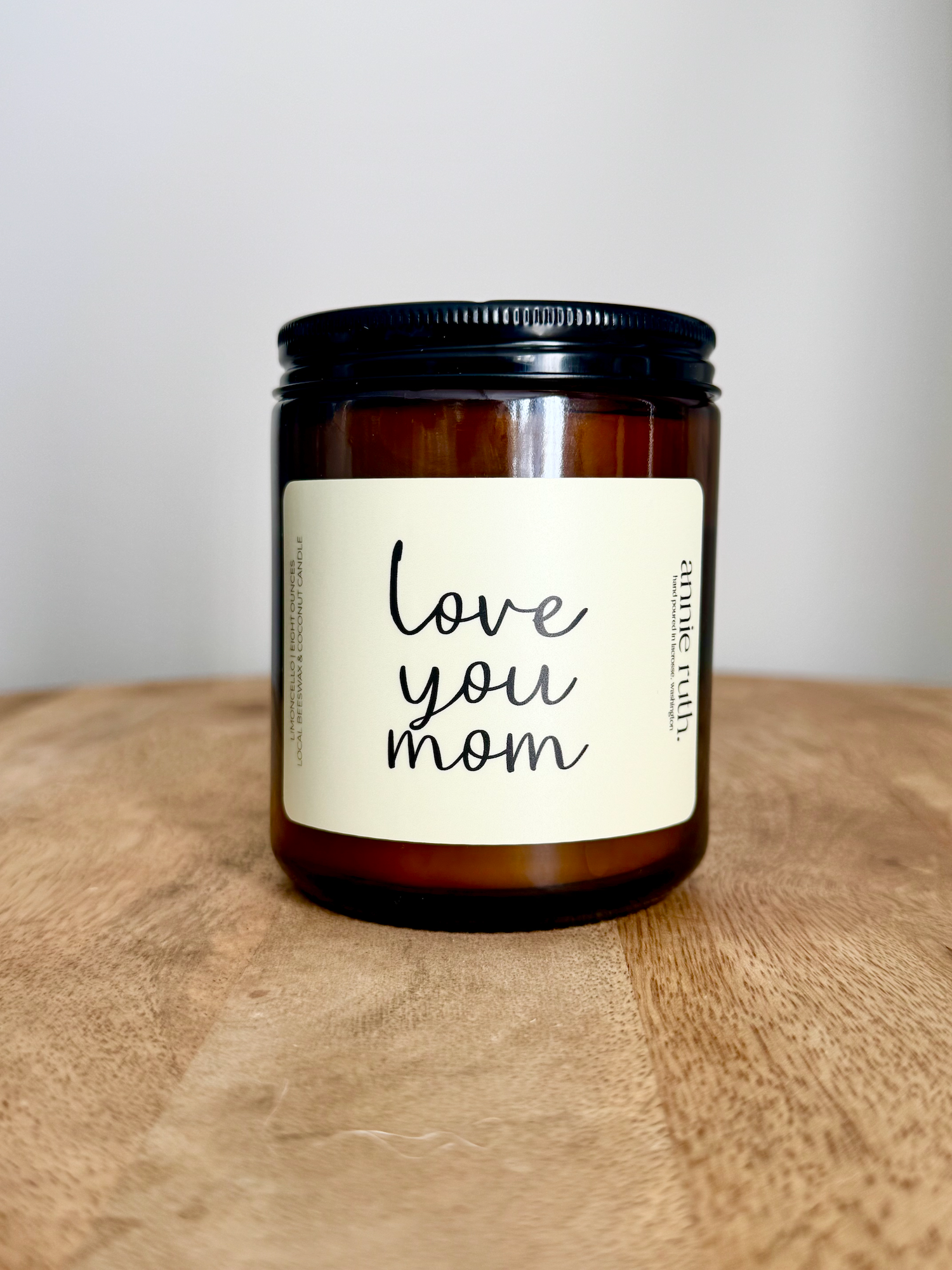 Love You Mom Candle