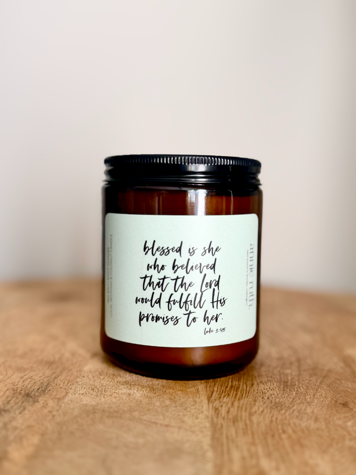 Luke 1:45 Candle