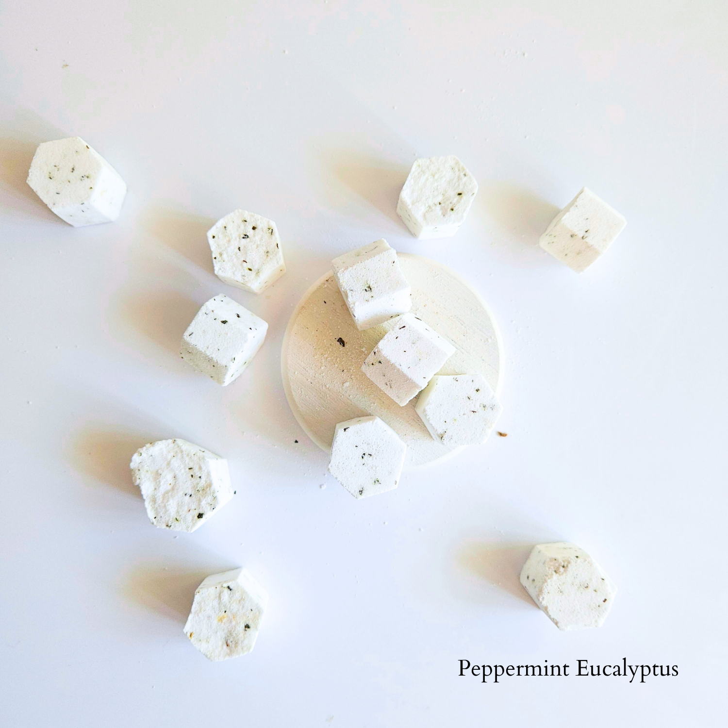 Milk + Body - Bulk Mini Shower Steamers | No Packaging-Free, Plastic-Free: Peppermint Eucalyptus