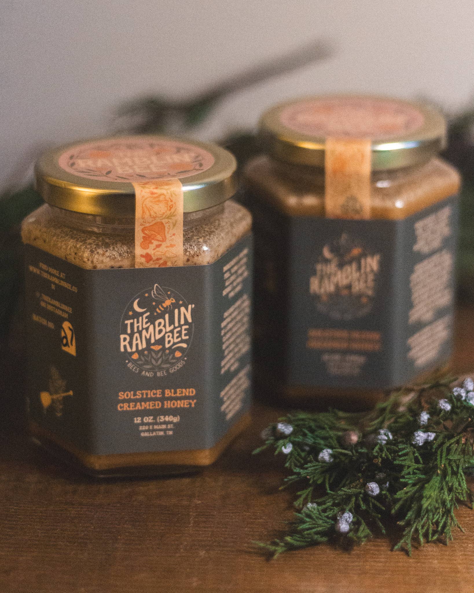 The Ramblin' Bee - "Solstice" Winter Spice Blend Creamed Honey