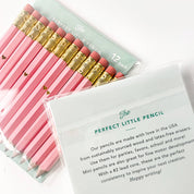 Inklings Paperie - Mini Pencils - Gold Heart/Pink