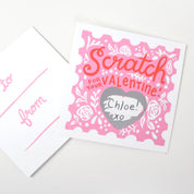 Inklings Paperie - Scratch-off Valentine Cards - Floral