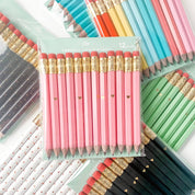 Inklings Paperie - Mini Pencils - Gold Heart/Pink