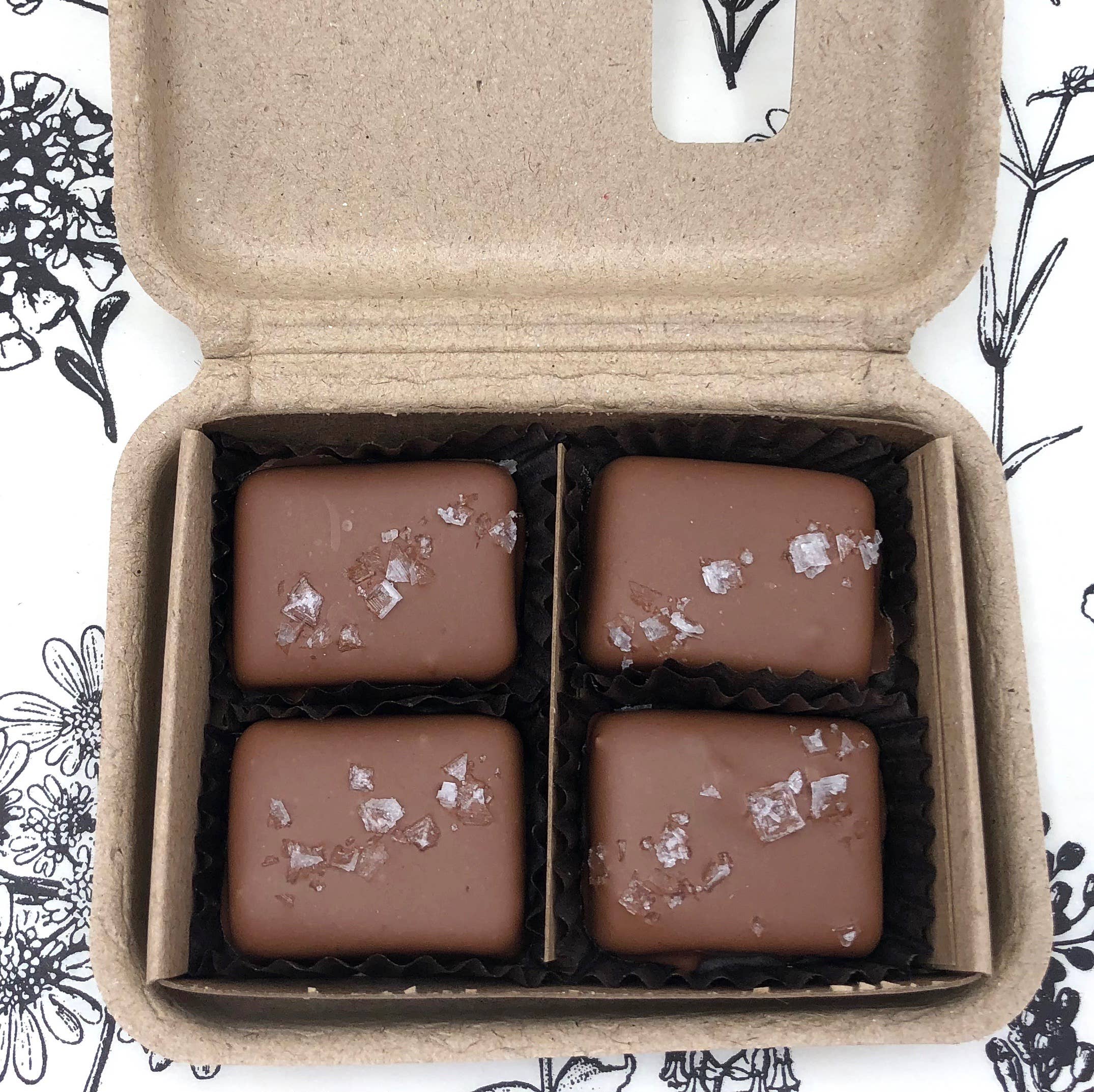 Farmhouse Chocolates - 4 Piece Milk Chocolate Covered Salted Caramels