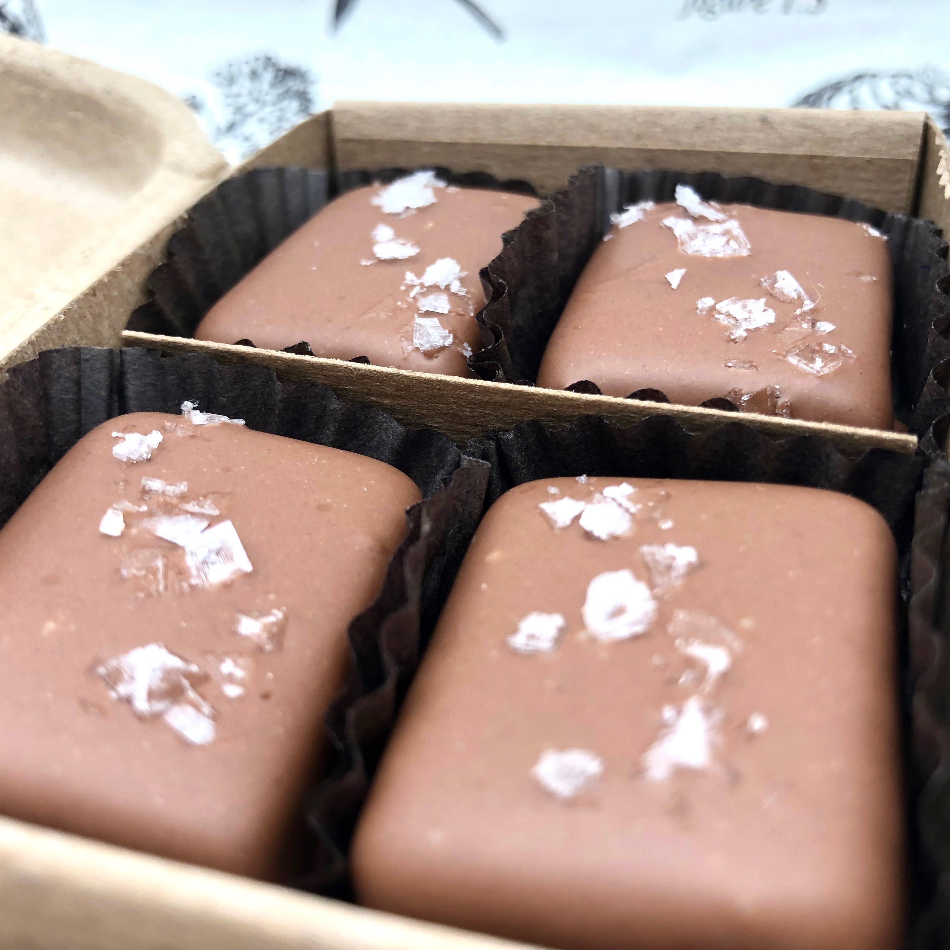 Farmhouse Chocolates - 4 Piece Milk Chocolate Covered Salted Caramels