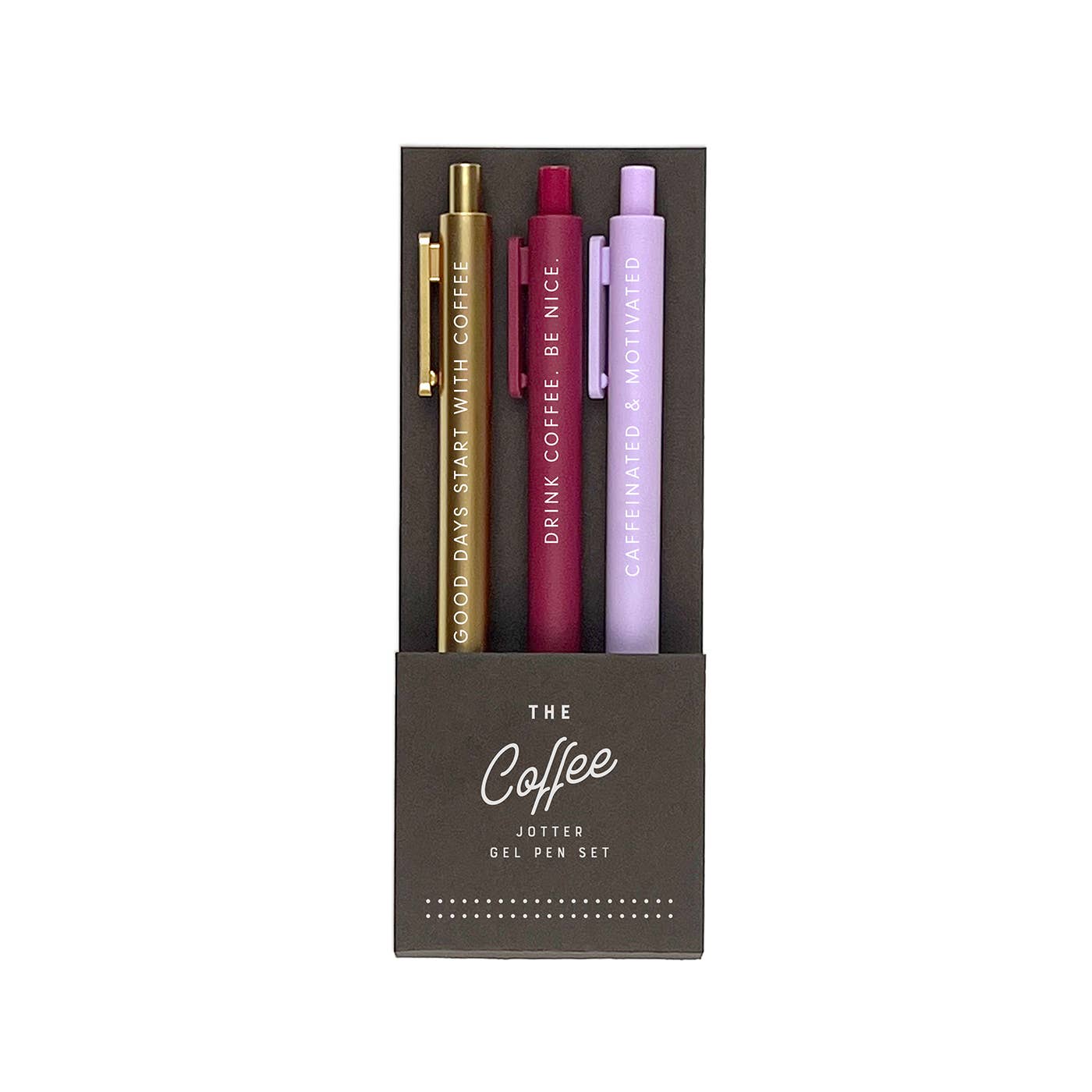 Ruff House Print Shop - The Coffee Jotter Gel Pen: Set of 3