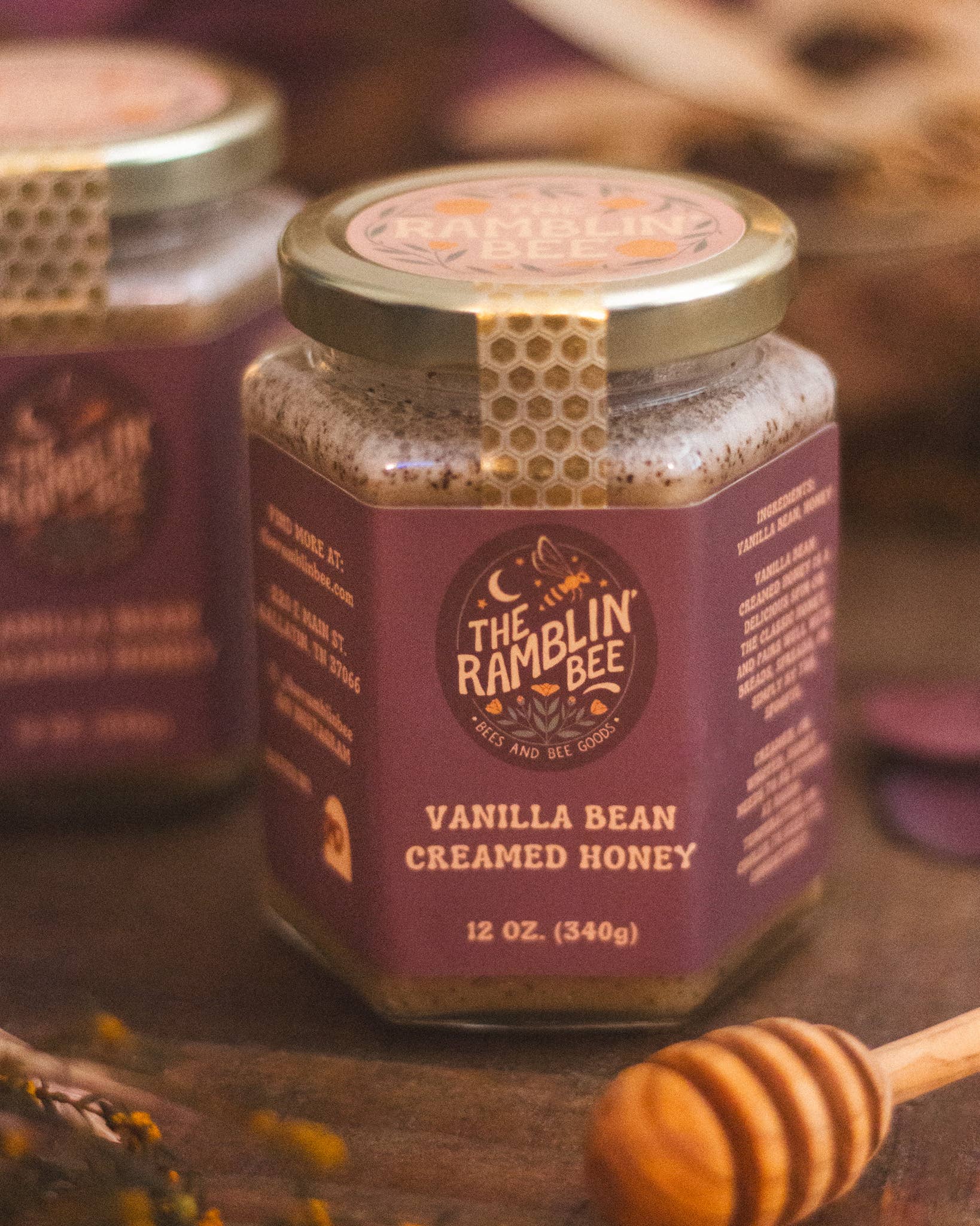 The Ramblin' Bee - Vanilla Bean Creamed Honey