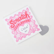 Inklings Paperie - Scratch-off Valentine Cards - Floral