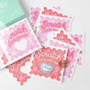 Inklings Paperie - Scratch-off Valentine Cards - Floral